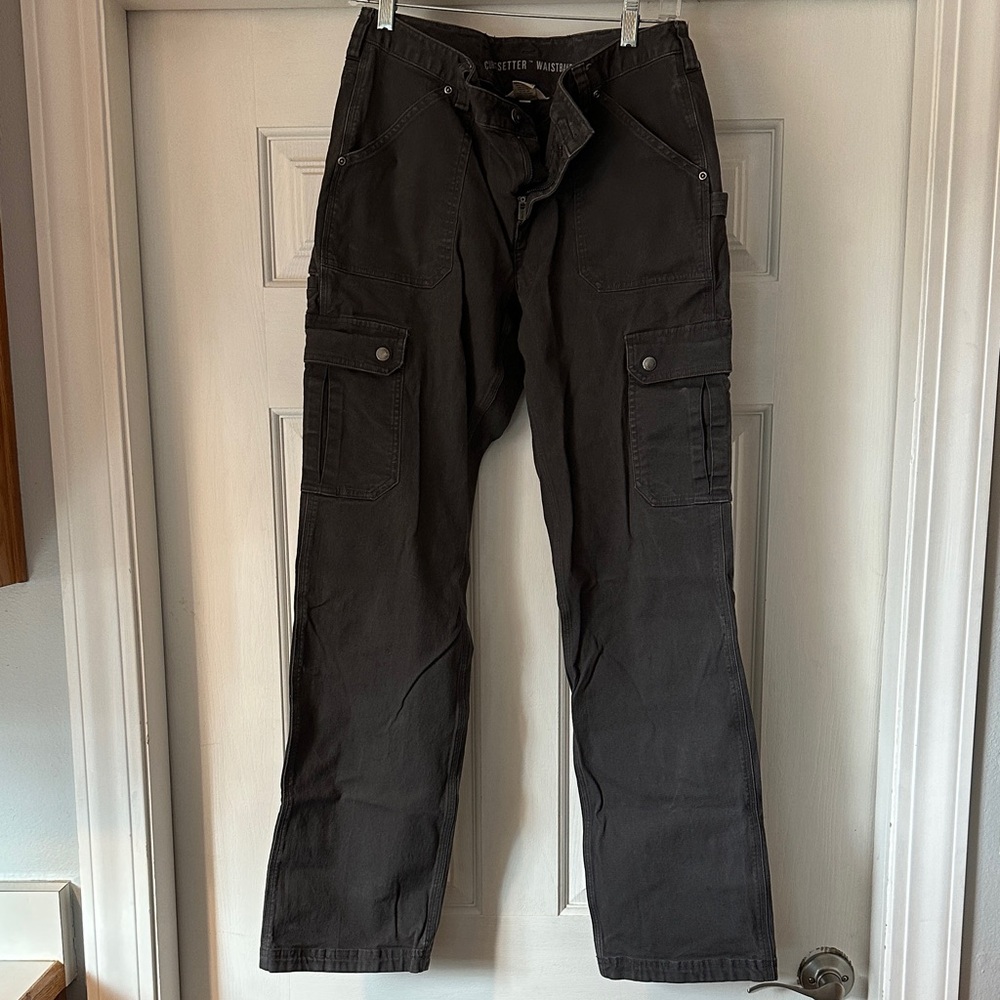 Duluth Trading Co Black Boot Cut Pants